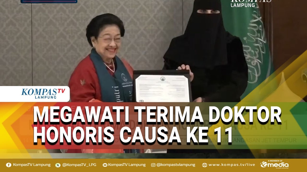 Presiden ke-5, Megawati Terima Gelar Doktor Causa ke 11 di Riyadh Arab Saudi