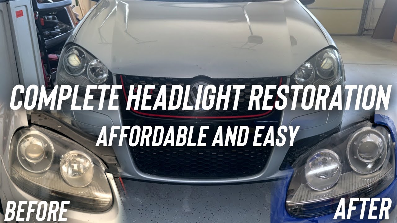 How To Restore Headlights! Affordably and Easily