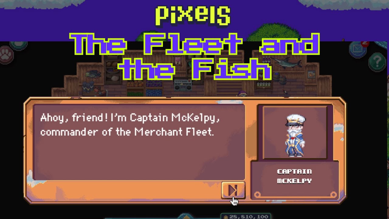 Pixels The Fleet and the Fish Quest guide