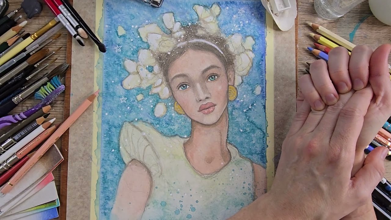 Hilsen fra Frida - Portrætskitser i farver med Ida Andersen Lang