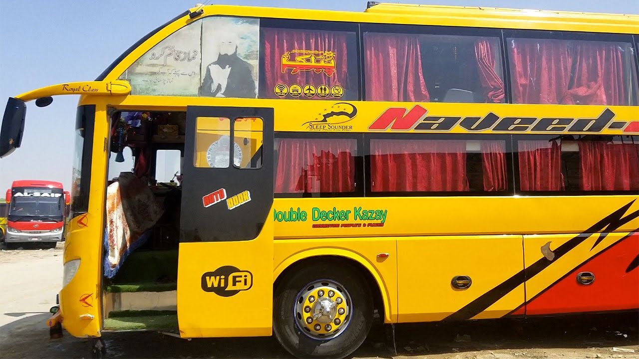 New Public Sleeper Bus Review Karachi to Quetta Chaman Service Night Bus Kazay Hino | Pak Yutong Bus