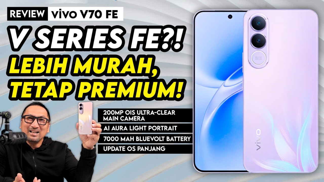 Review vivo V70 FE | V Series yg Lebih Murah, Tetap Premium, Lini Baru dgn Fokus di Kamera