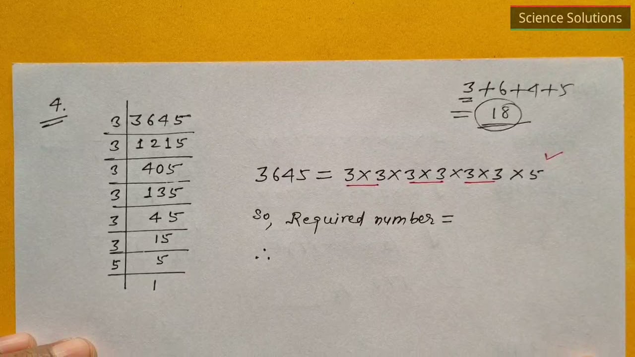 DAV class 8 maths chapter 1 worksheet 3 Q.N. 2 to 8