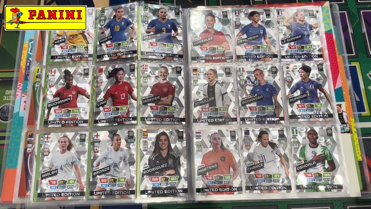 FIFA Women's World Cup 2023 Adrenalyn XL Collection Completed UK Full set Binder Update
