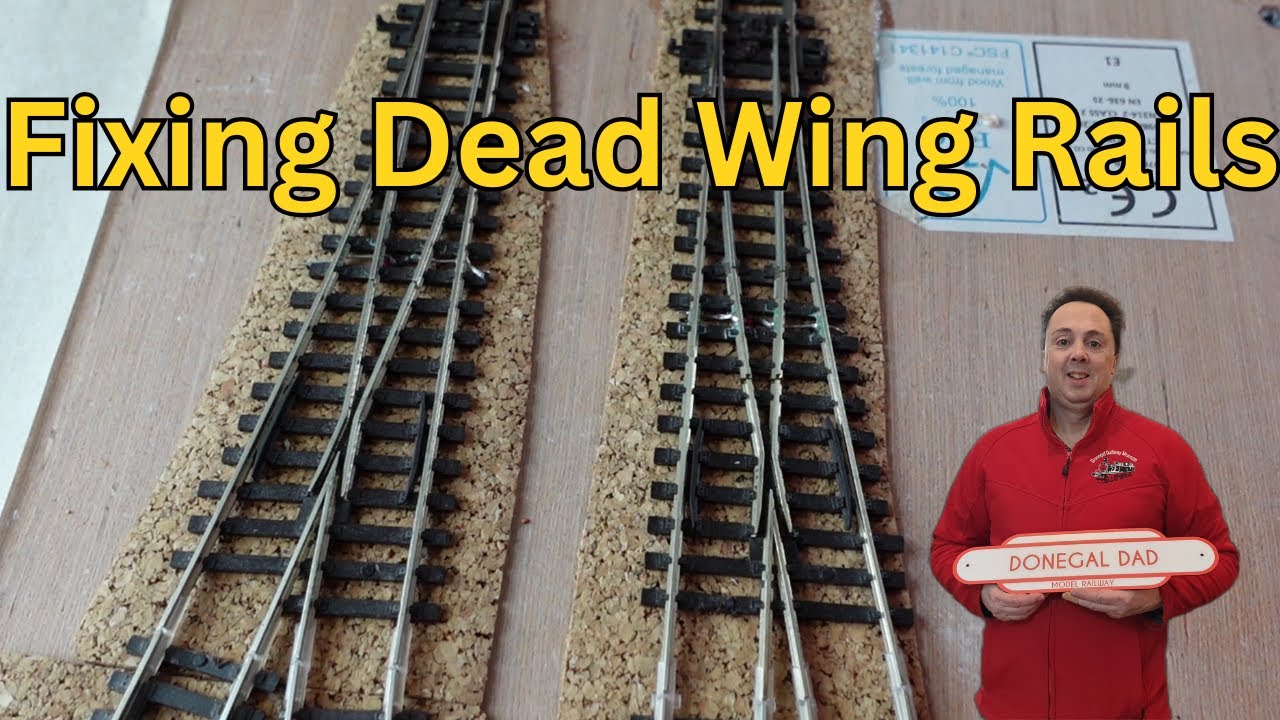 Switch Issues On My Model Railway Fixing Dead Wing Rails
