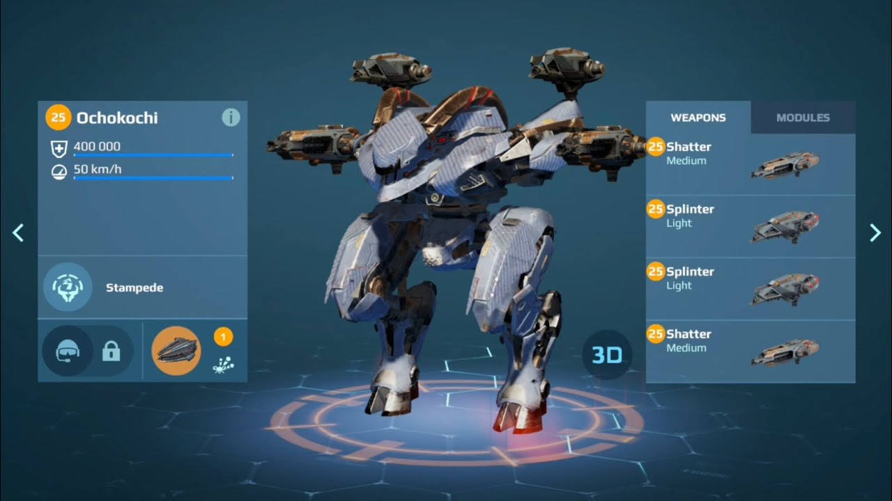 NEW RAGING BULL ROBOT OCHOKOCHI! BASICALLY THE MINOS? (War Robots Test Server)