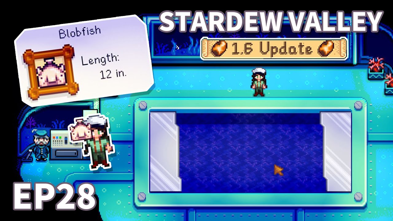 can I catch the Blob Fish in year one?! (Stardew Valley 1.6 Let's Play) -  Ep 28