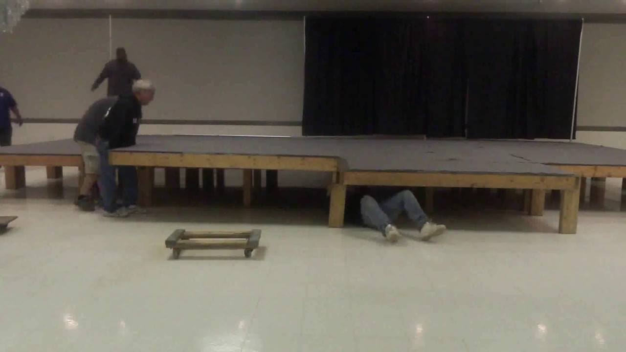 Stage build for 5 South Event Center