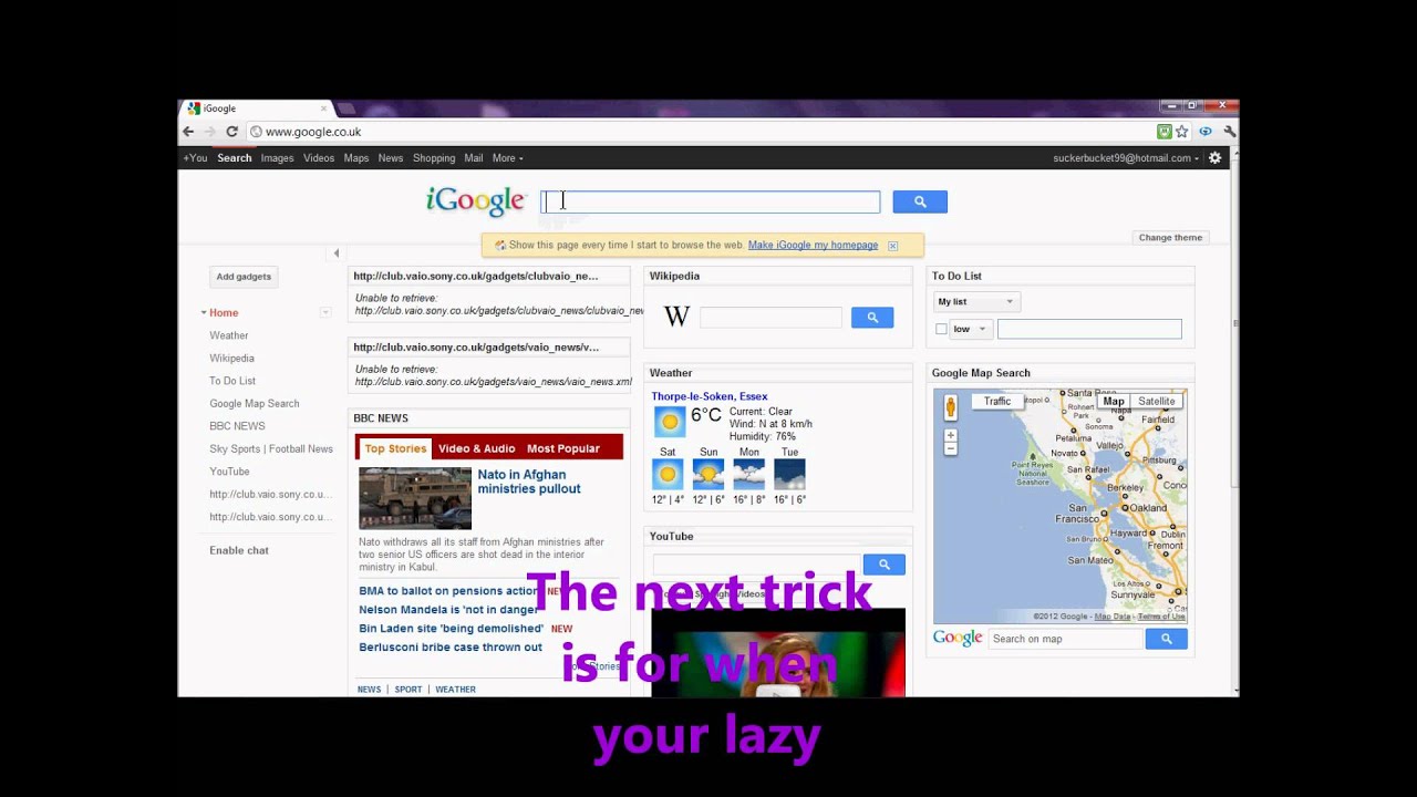 Awesome internet hacks and tricks