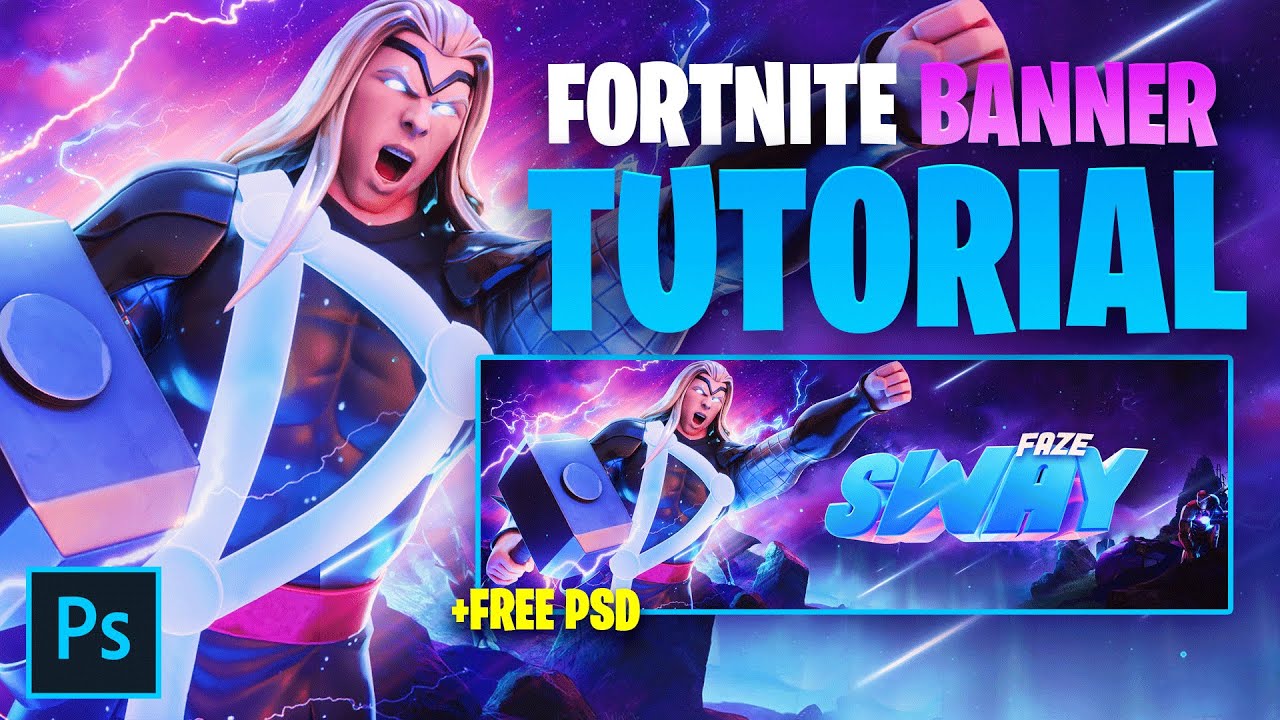 Fortnite Season 4 Banner Tutorial (+FREE PSD) - Tutotrial by EdwardDZN