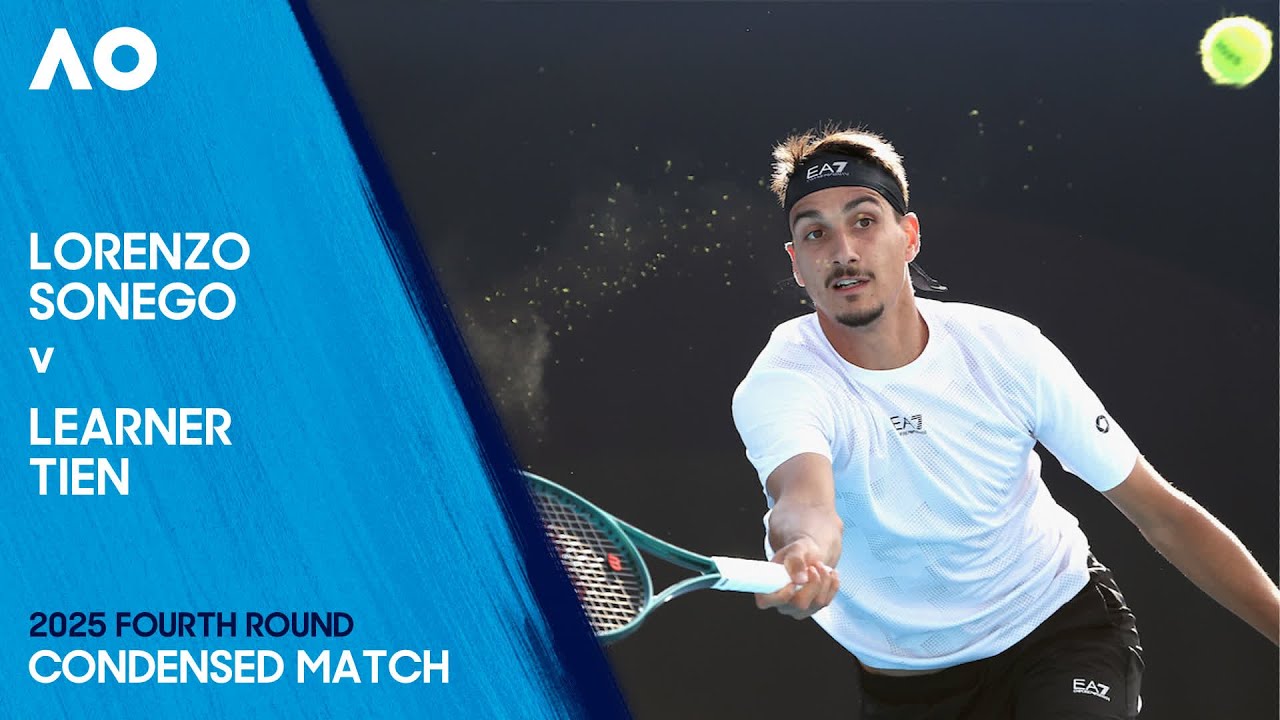 Lorenzo Sonego v Learner Tien Condensed Match | Australian Open 2025 Fourth Round