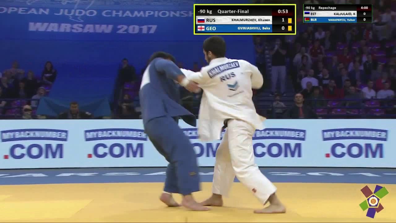 Хусен Халмурзаев vs Бека Гвиниашвили реванш) чемпионат Европы 2017