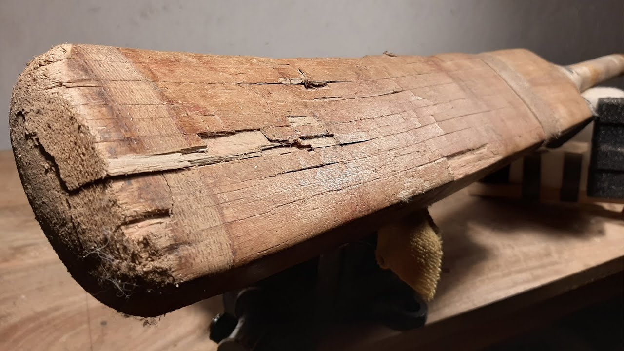 Full Refurbishment & Repair of 15 years old Cricket Bat - Challenge Repair Episode 4