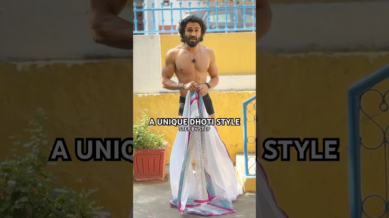 Уникальный видеоурок по драпировке дхоти! Шаг за шагом 🙏🏻 #дхоти #тренд #youtubeshorts #youtube