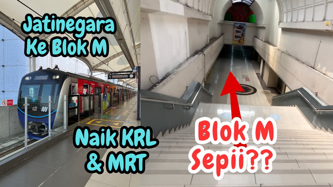 Dari Stasiun Jatinegara Ke Blok M naik KRL Commuterline dan MRT