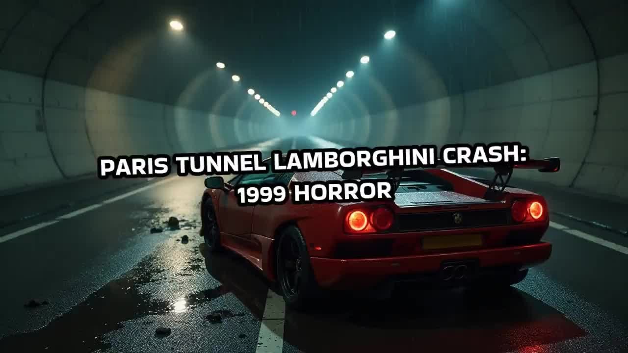 Paris Tunnel Lamborghini Crash: 1999 Horror