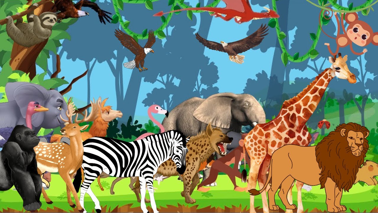 Safari Animals | ABC Animal Sounds Song | Learn Alphabet with Animals for Kids 15TH925