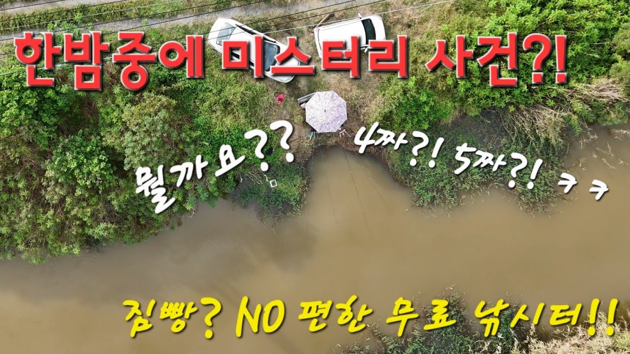 한밤중에 미스터리 사건?! 짐빵?! NO 편한 무료 낚시터!! 가을시즌 추천 0순위 대호만 대산수로!!