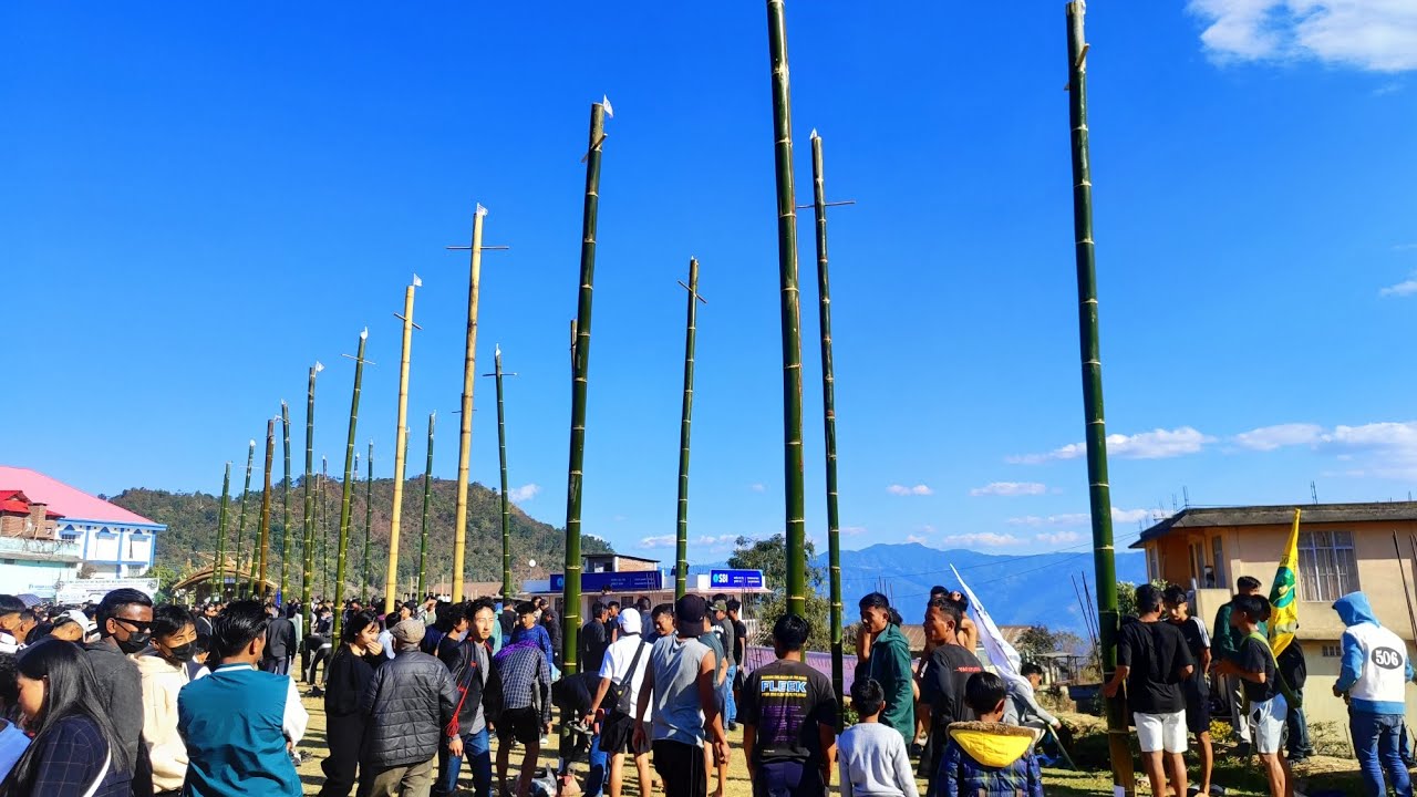 SAKK Bamboo climbing Competition 24 village came and Participated.