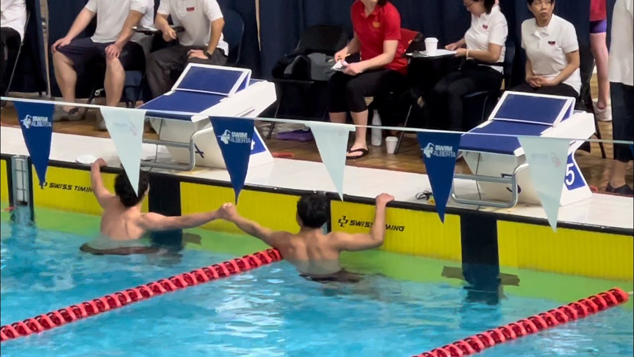 Sportsmanship in swimming | 50m Butterfly A Finals | Alberta Provincial Championship 2024