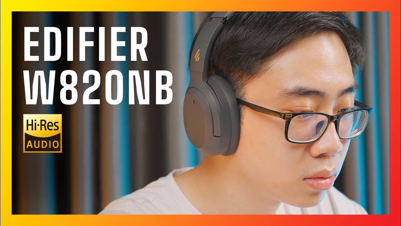Headphone không dây 1 triệu pin 49 tiếng, chống ồn chủ động, IP54: EDIFIER W820NB