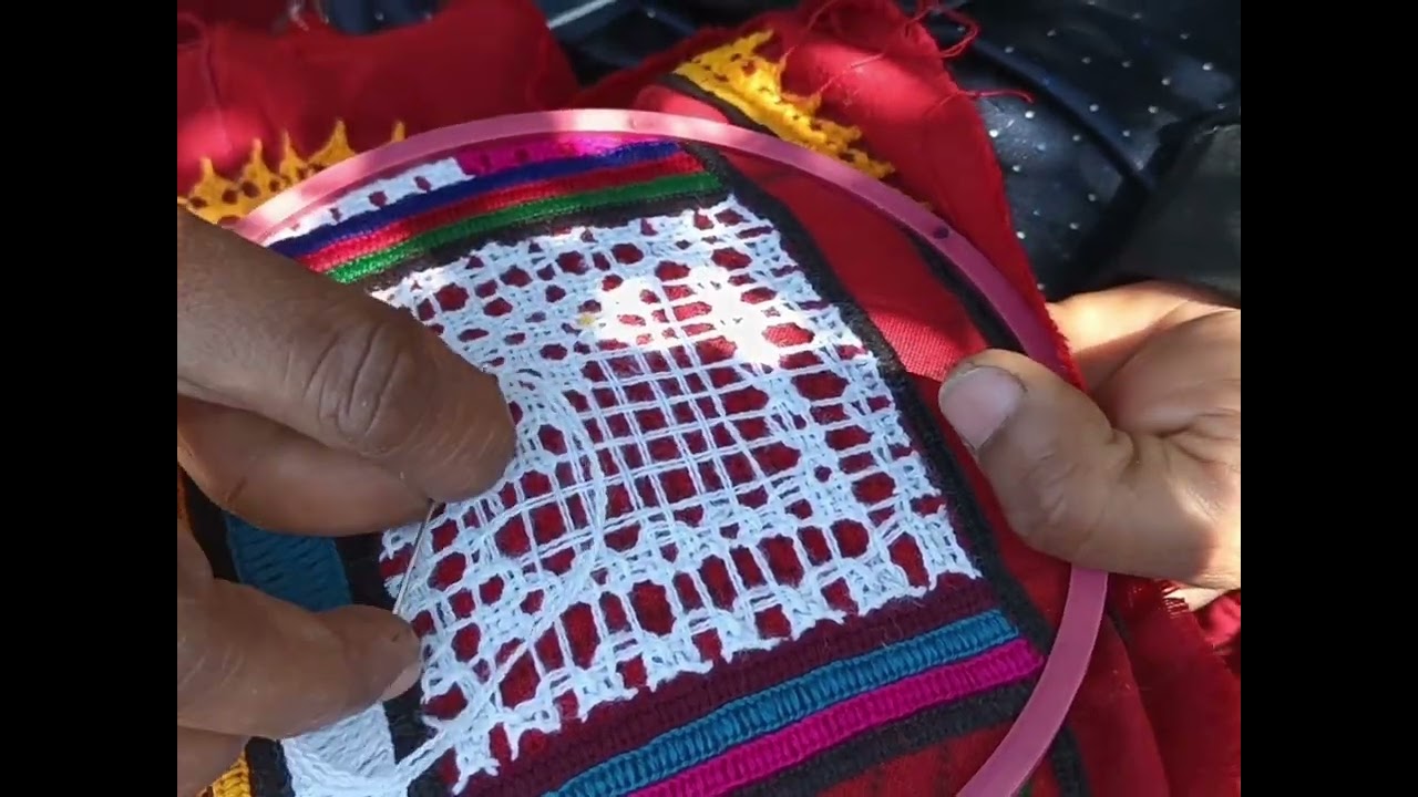 Easy 12jari bavariya Rabari bharat #traditional work#bavariya work #handembroidery