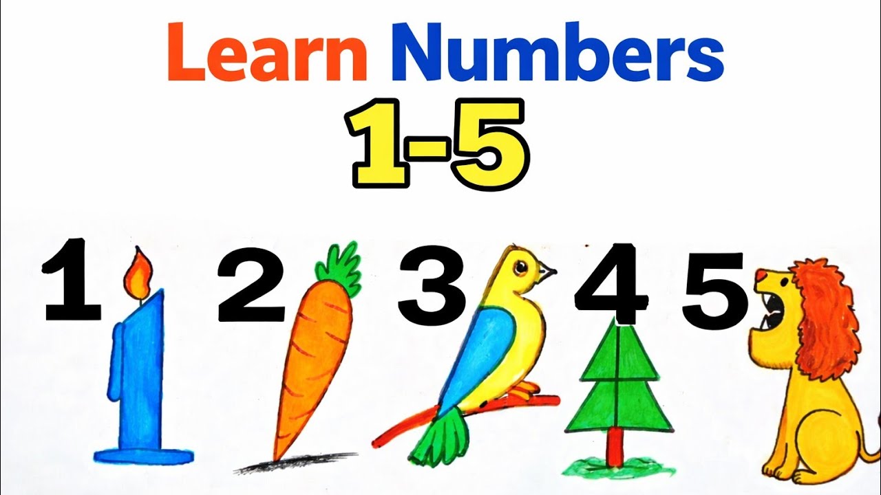 How to draw using numbers easy drawing step by step tutorial 