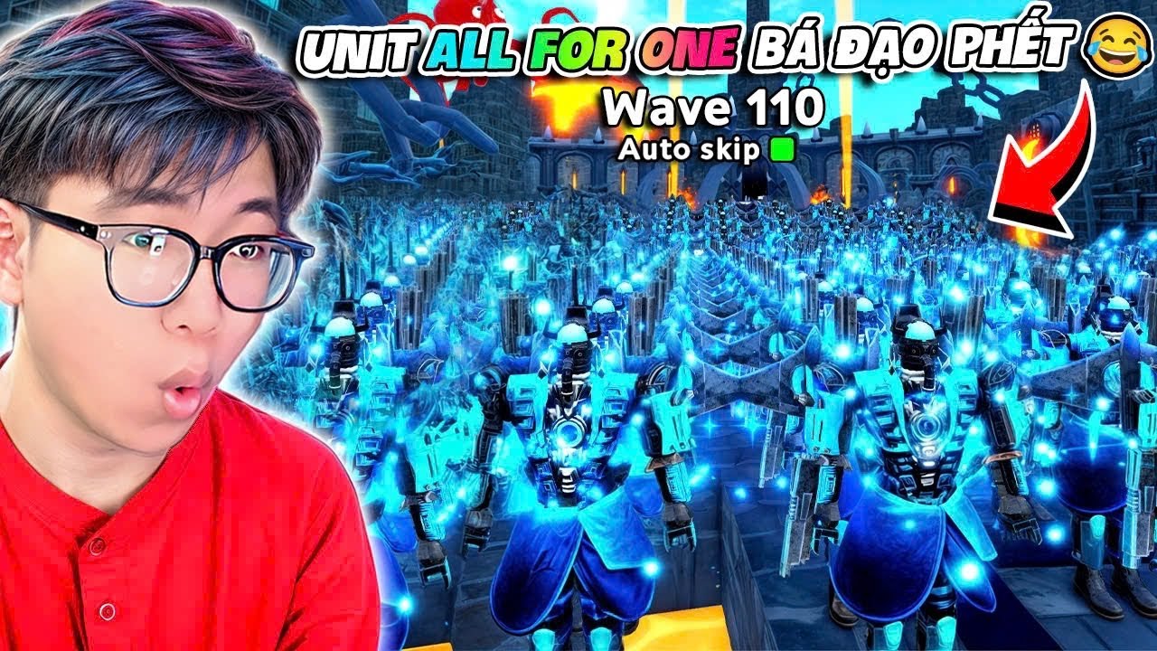 BI HUỲNH ĐÃ SỞ HỮU ULTIMATE QUANTUM  0,0001% SỨC MẠNH ALL FOR ONE TRONG TOILET TOWER DEFENSE