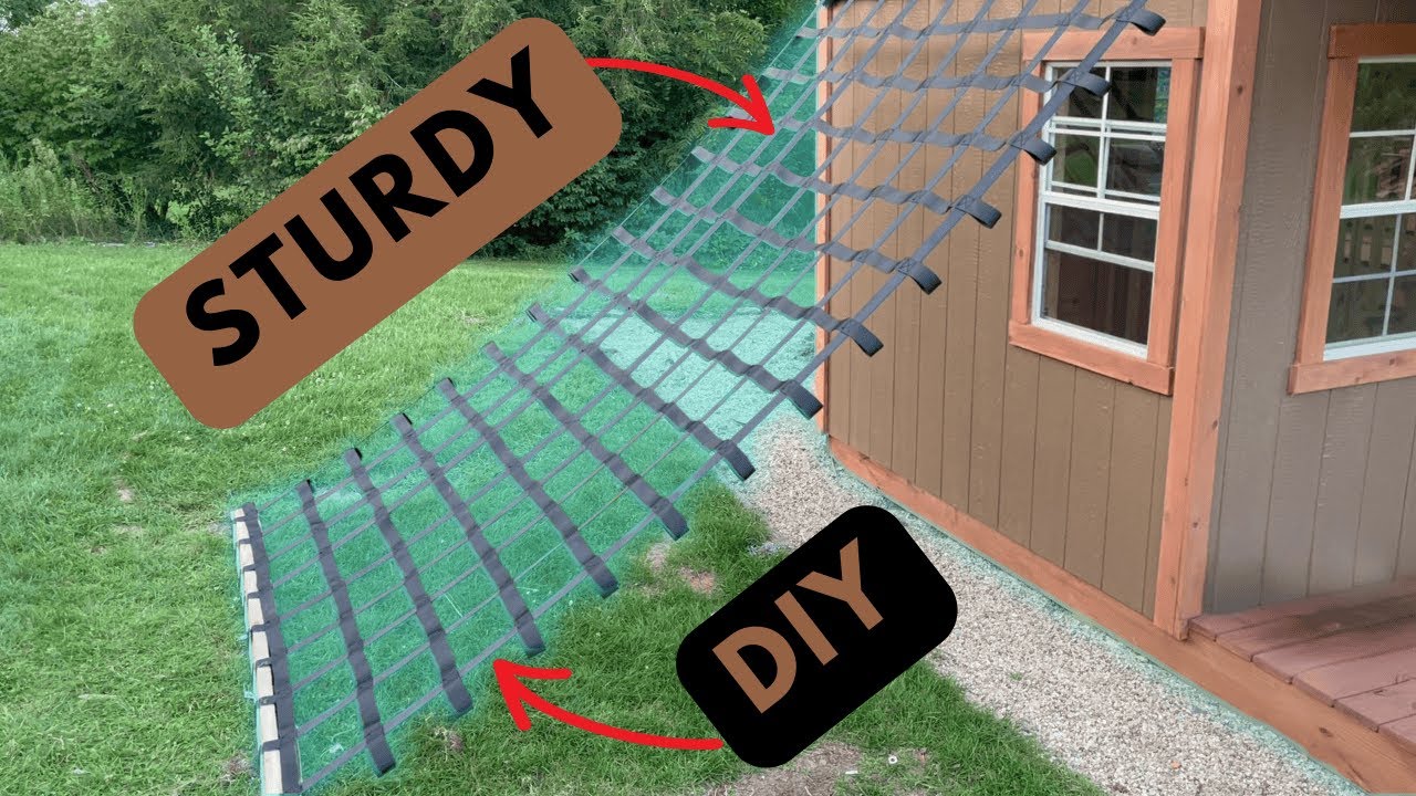 STEP-BY-STEP How to Install a Climbing Net onto a Playhouse || 2 Mistakes to Avoid
