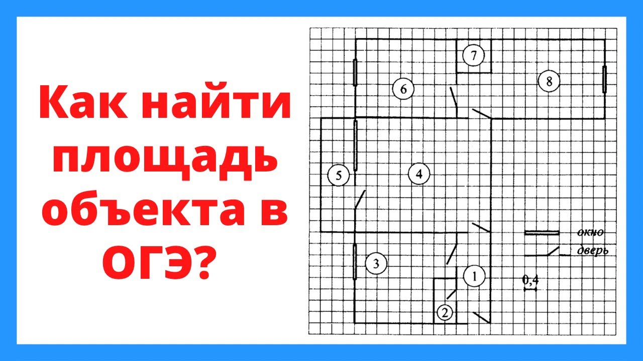 Как найти площадь объекта в ОГЭ