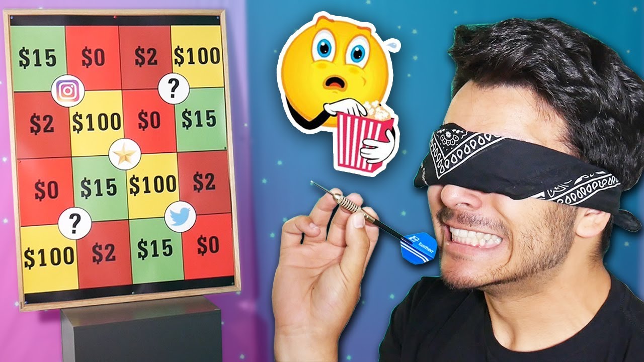 Throwing a Dart at a Map and ONLY SPENDING What It Lands On For 24 HOURS!