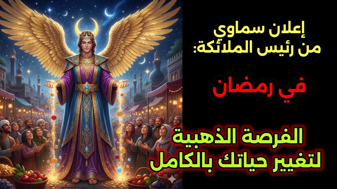 إعلان سماوي  من رئيس الملائكة:في رمضان |الفرصة الذهبية لتغييرحياتك بالكامل#رسائل_الملائكة#شهر_رمضان 