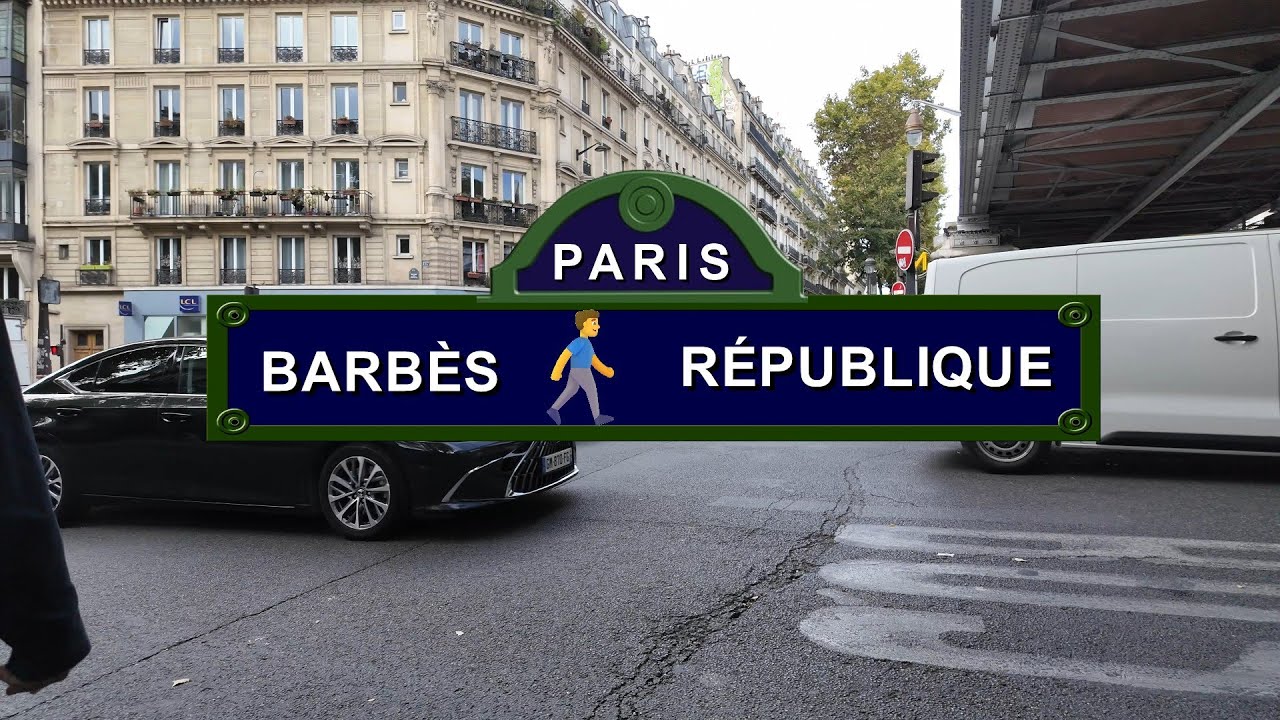 Barbès ➡️ République (Boulevard de Magenta) - Walk in Paris