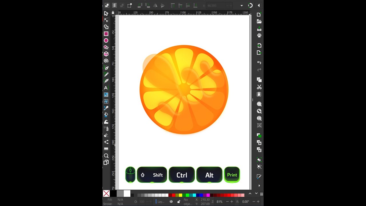 Quick orange #logo in #inkscape