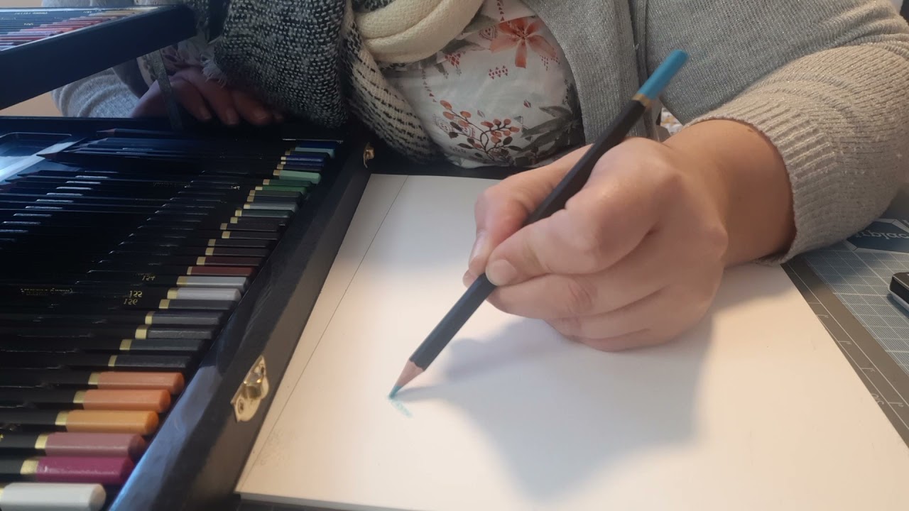 test crayon de couleur action
