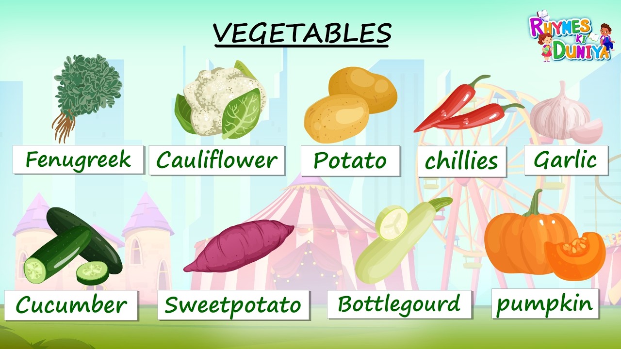 Discover the World of Vegetables: A Kid's Guide! Veggie Adventures: Fun Names for Kids to Learn!