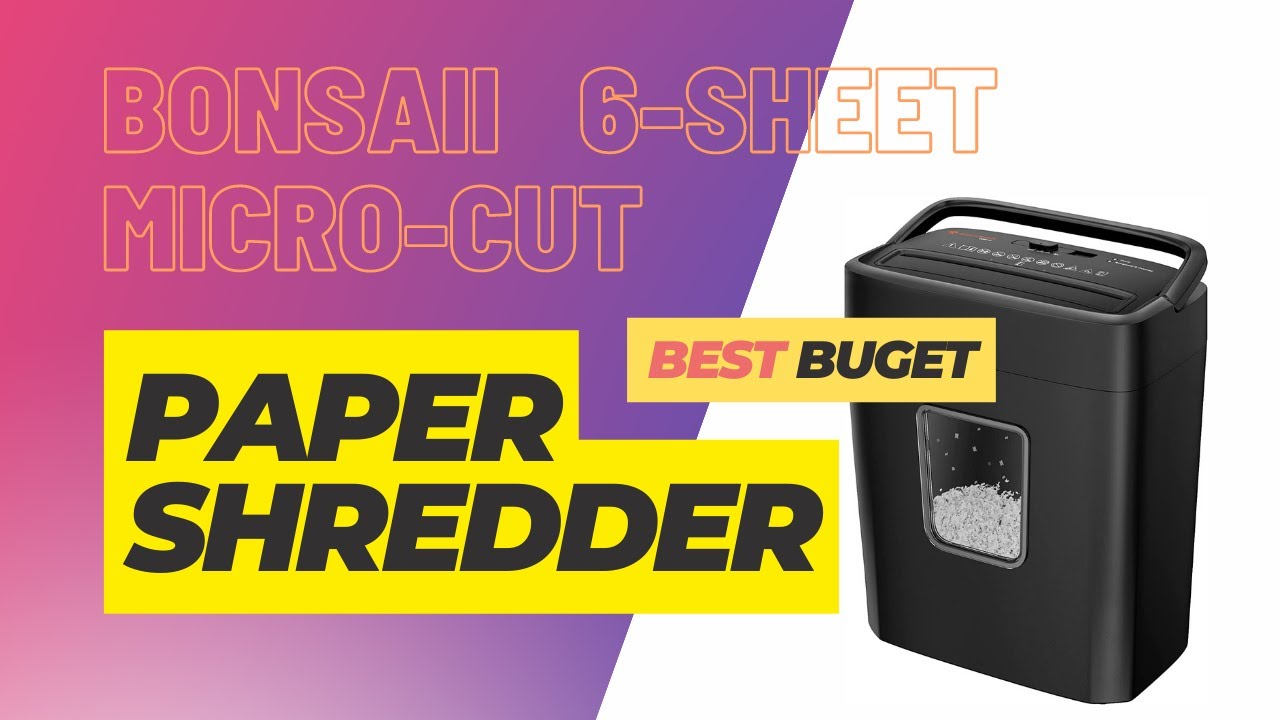 Bonsaii Paper Shredder for Home and Small Office - Unboxing & Review