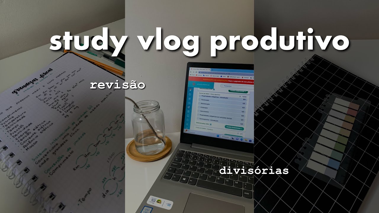 STUDY VLOG | Revisões, produtividade, estudos e desacumulando