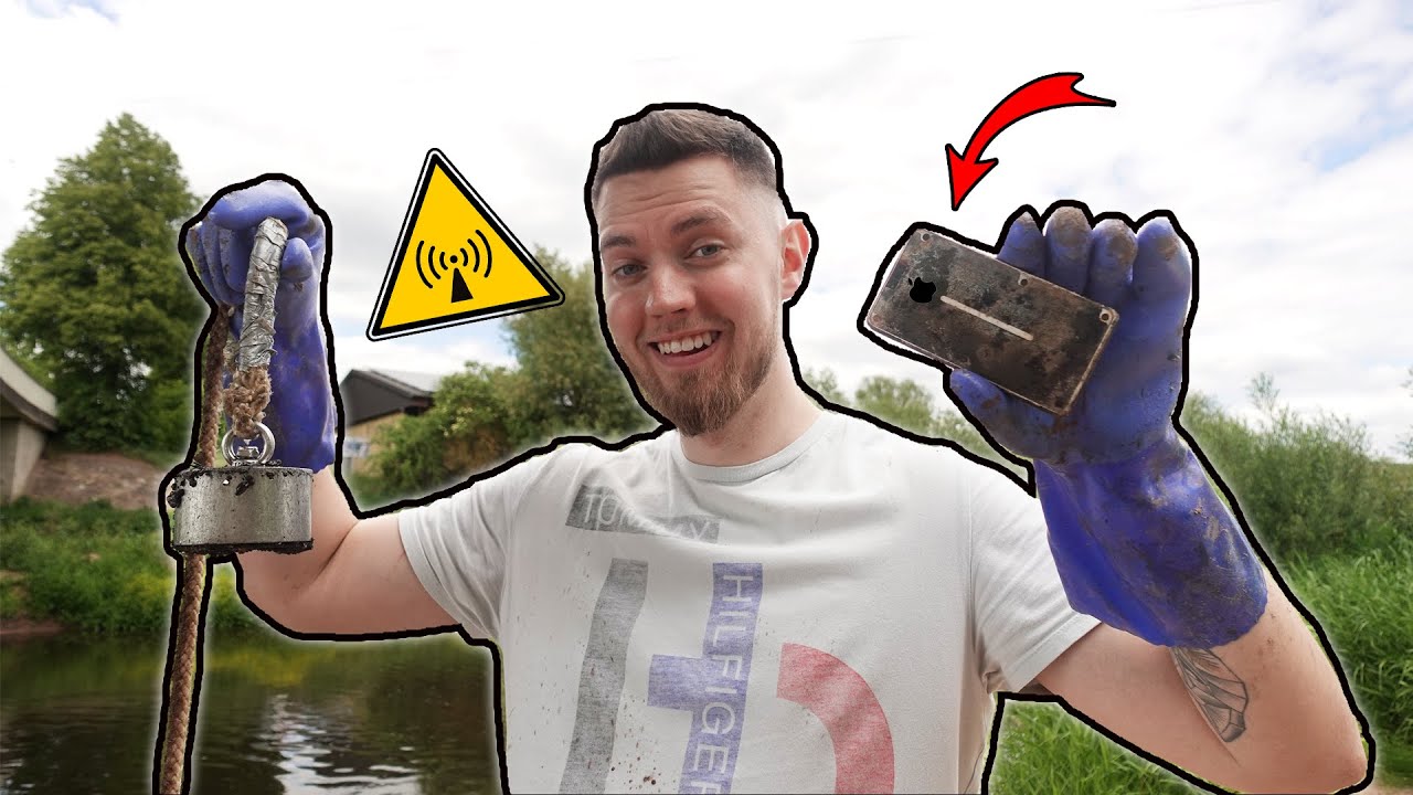 SMARTPHONE beim MAGNETFISCHEN mit STÄRKSTEN MAGNETEN RAUSGEHOLT!