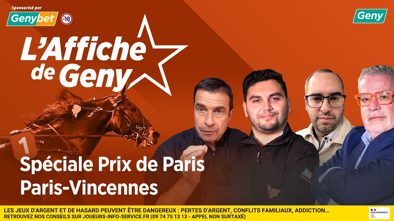 🎬 PRIX DE PARIS : GUERRE TOTALE ENTRE 🟡 FRANCK GIO 🟢, 🔵 HARMONY DU RABUTIN 🟣 et 🟤 FRANCESCO ZET ⚫