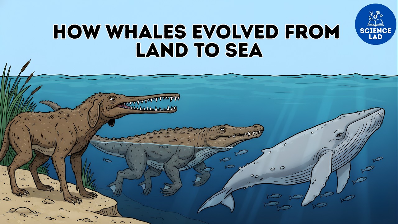 The Incredible Evolution of Ocean Giant Whales from Land to Sea