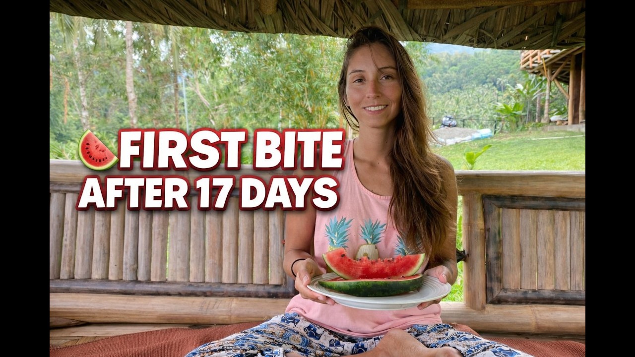 🍉 First Bite in 17 Days | Local Market & Water Fasting Update