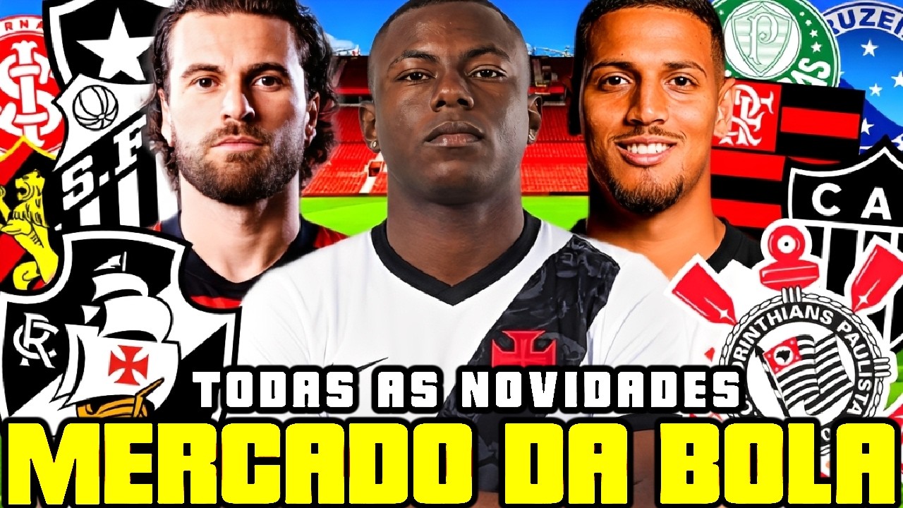 CHAPÉU NO MERCADO! HINESTROSA NO VASCO? VINÍCIUS SOUZA NO CORINTHIANS E LUCAS LIMA | MERCADO DA BOLA