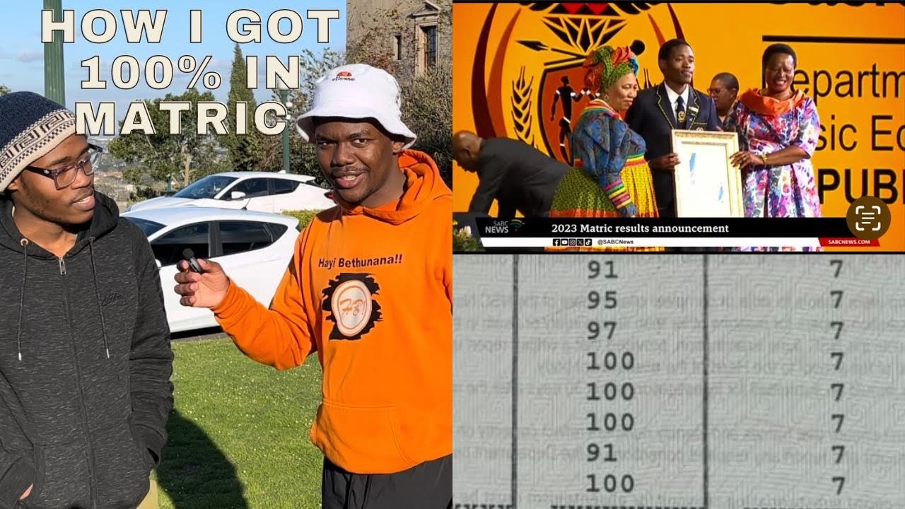 National Top Achiever |HOW I GOT 4 100% AND 8 DISTINCTIONS IN MATRIC  (Study Tips)
