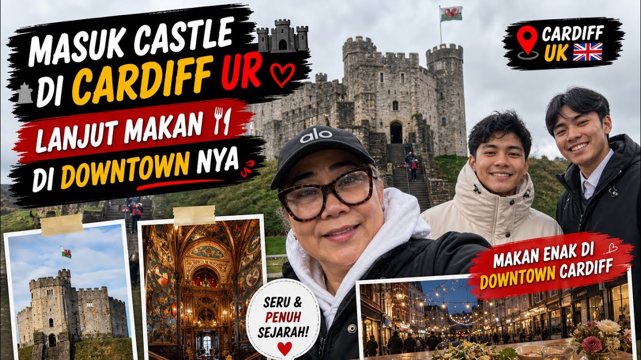 Cardiff Castle❗️deket dengan tempat tinggal yang cuma jalan kaki 10 menit saja