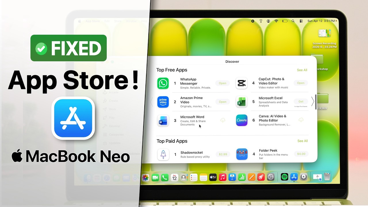 MacBook Neo: Cannot Connect to App Store? Fix!