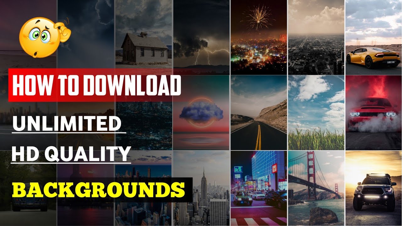 How to Download Unlimited Hd Backgrounds For Editing || Copyright Free Hd Background Download Site