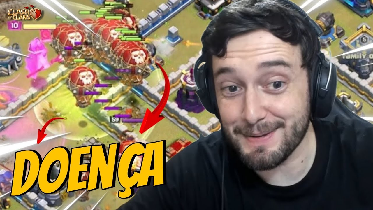 BALÃO COM PULO ? TENTE NÃO RIR NO CLASH OF CLANS #33
