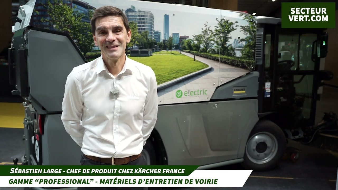 KÄRCHER FRANCE : Nouvelle BALAYEUSE e!ectric MC 250 présentée par Sébastien LARGE au SMCL 2024