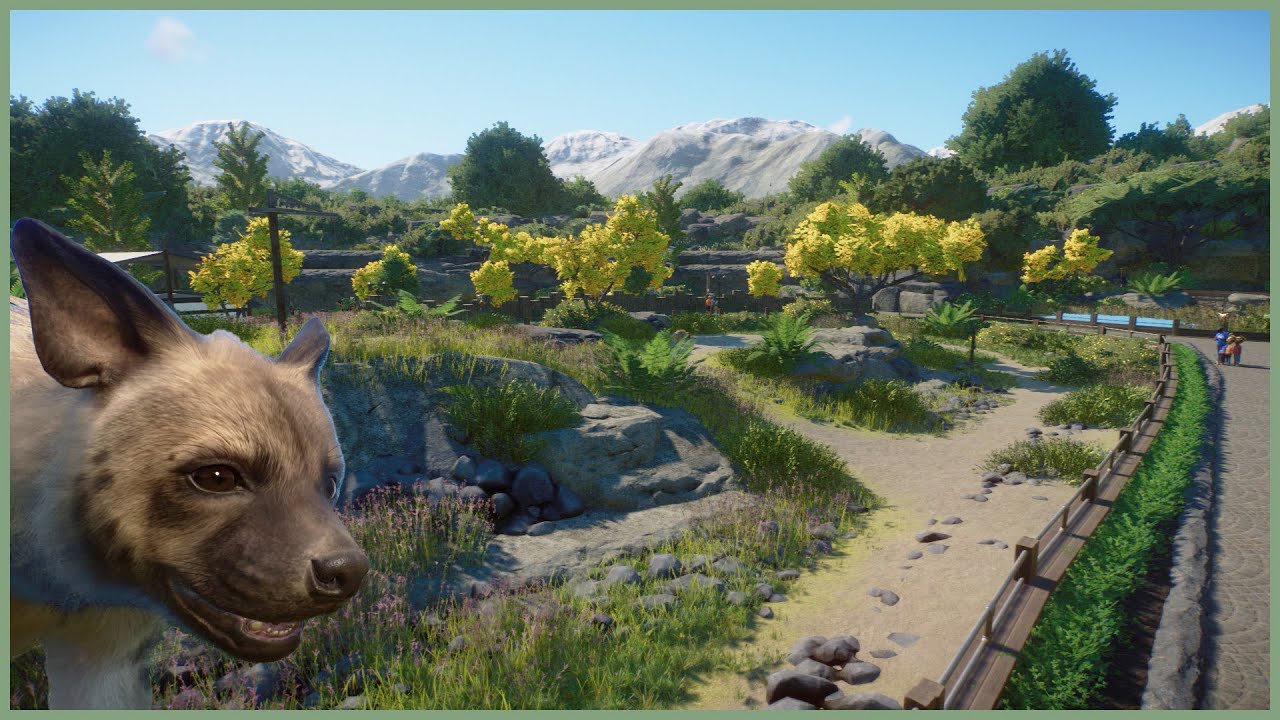 🐕Simple striped hyena habitat | Fjevær Zoo | Planet Zoo | speedbuild🌳